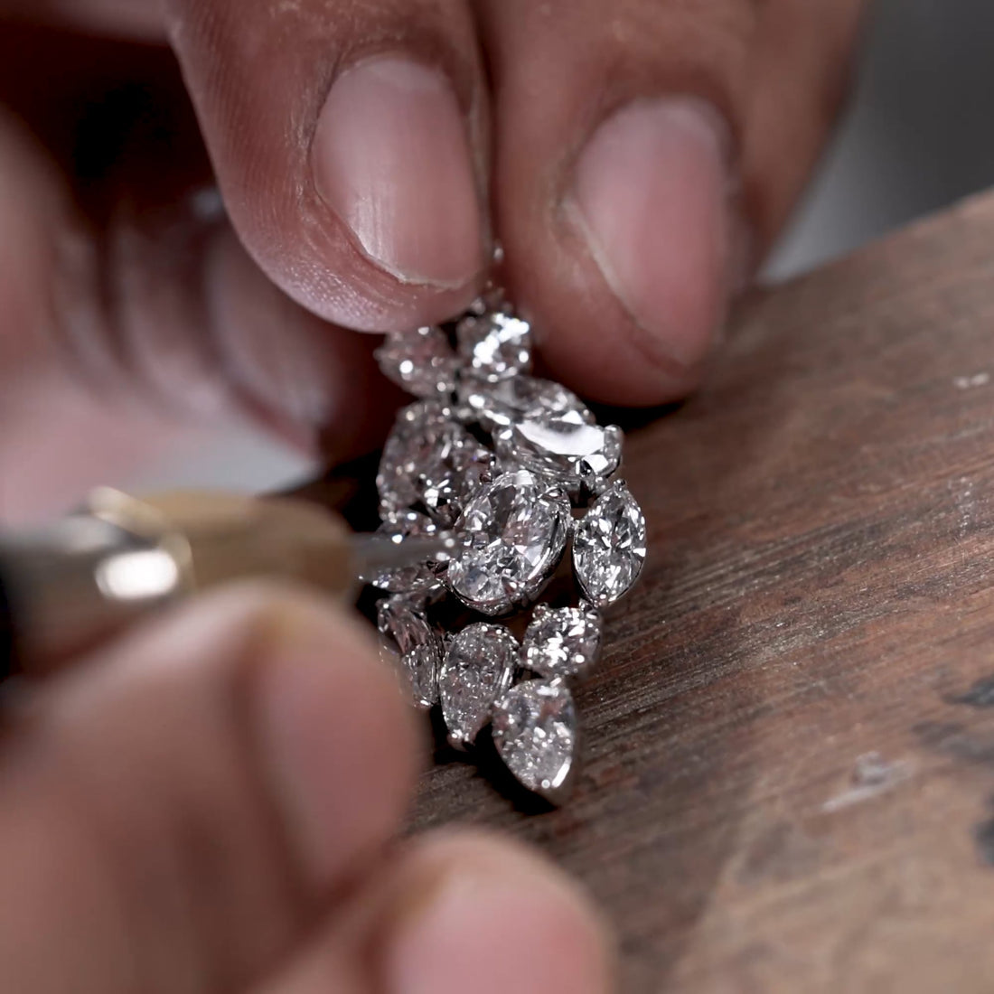 Aaranya Multi-Shape Lab Grown Diamond Mosaic Earrings
