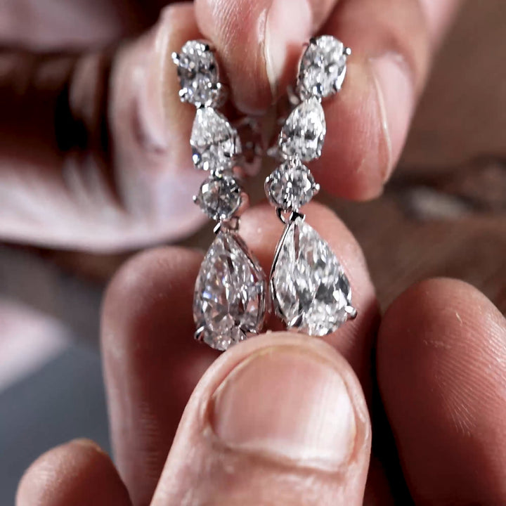 Luminara Ibiza Lab Grown Diamond Artistic Earrings