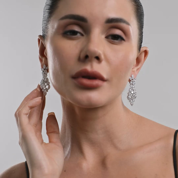 Aaranya Multi-Shape Lab Grown Diamond Mosaic Earrings