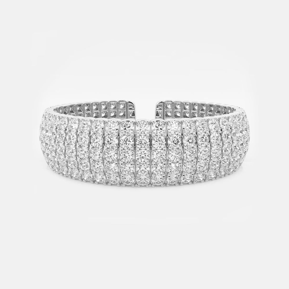 Imperial Shine Round Lab Grown Diamond Cuban Link Bracelet