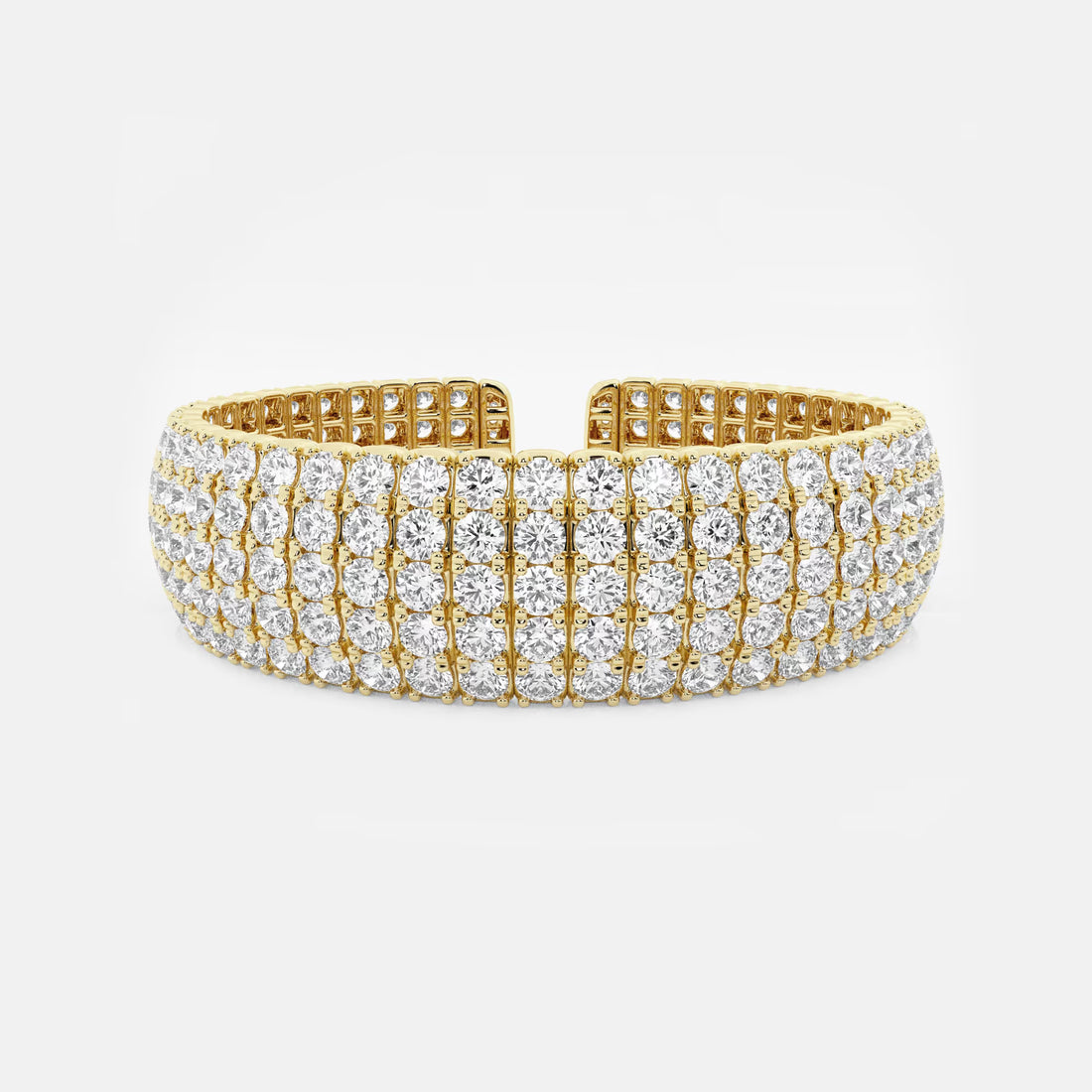 Imperial Shine Round Lab Grown Diamond Cuban Link Bracelet