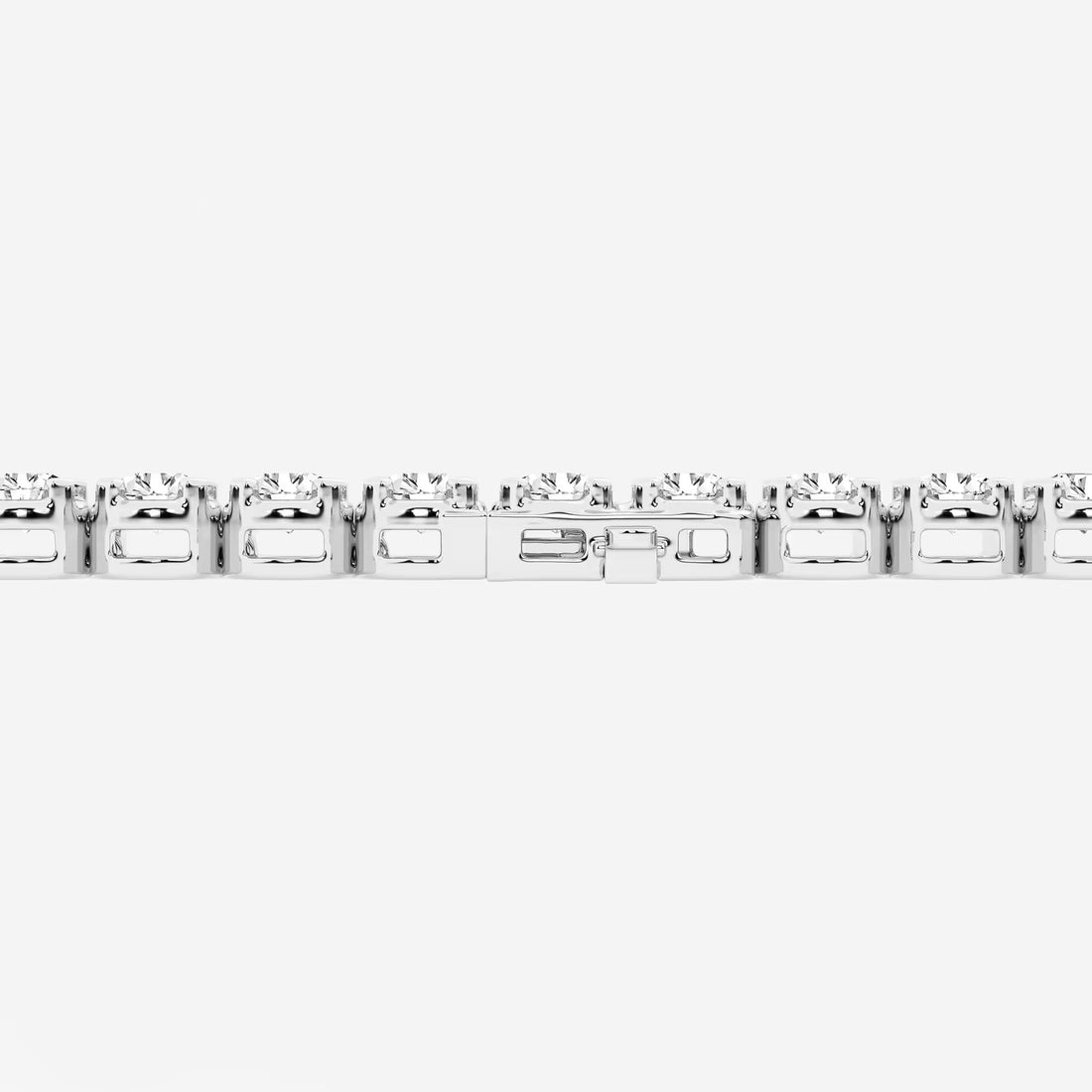 Radiant Court Round Lab Grown Diamond Four-Prong Tennis Bracelet