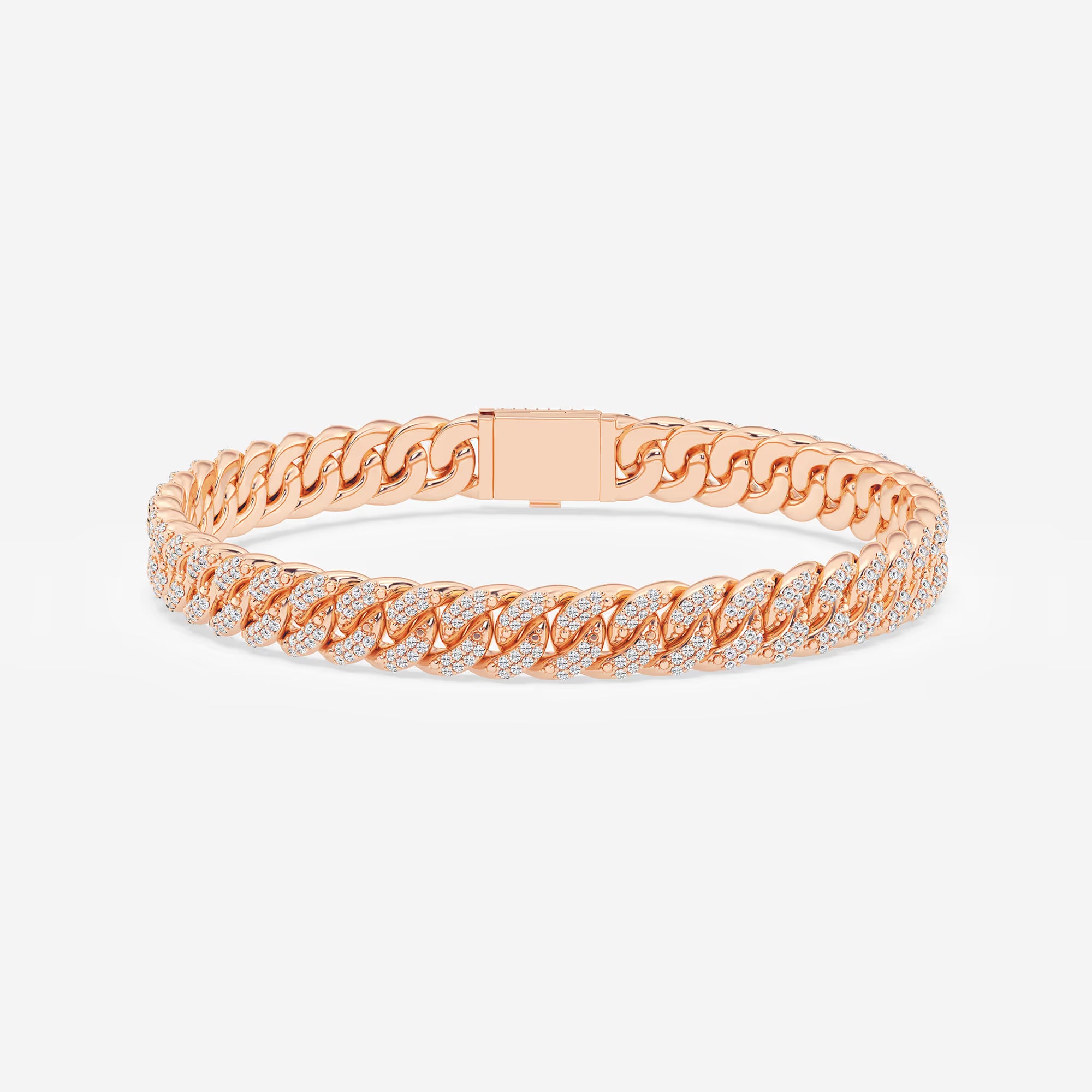 Havana Luxe Round Lab Grown Diamond Cuban Link Bracelet