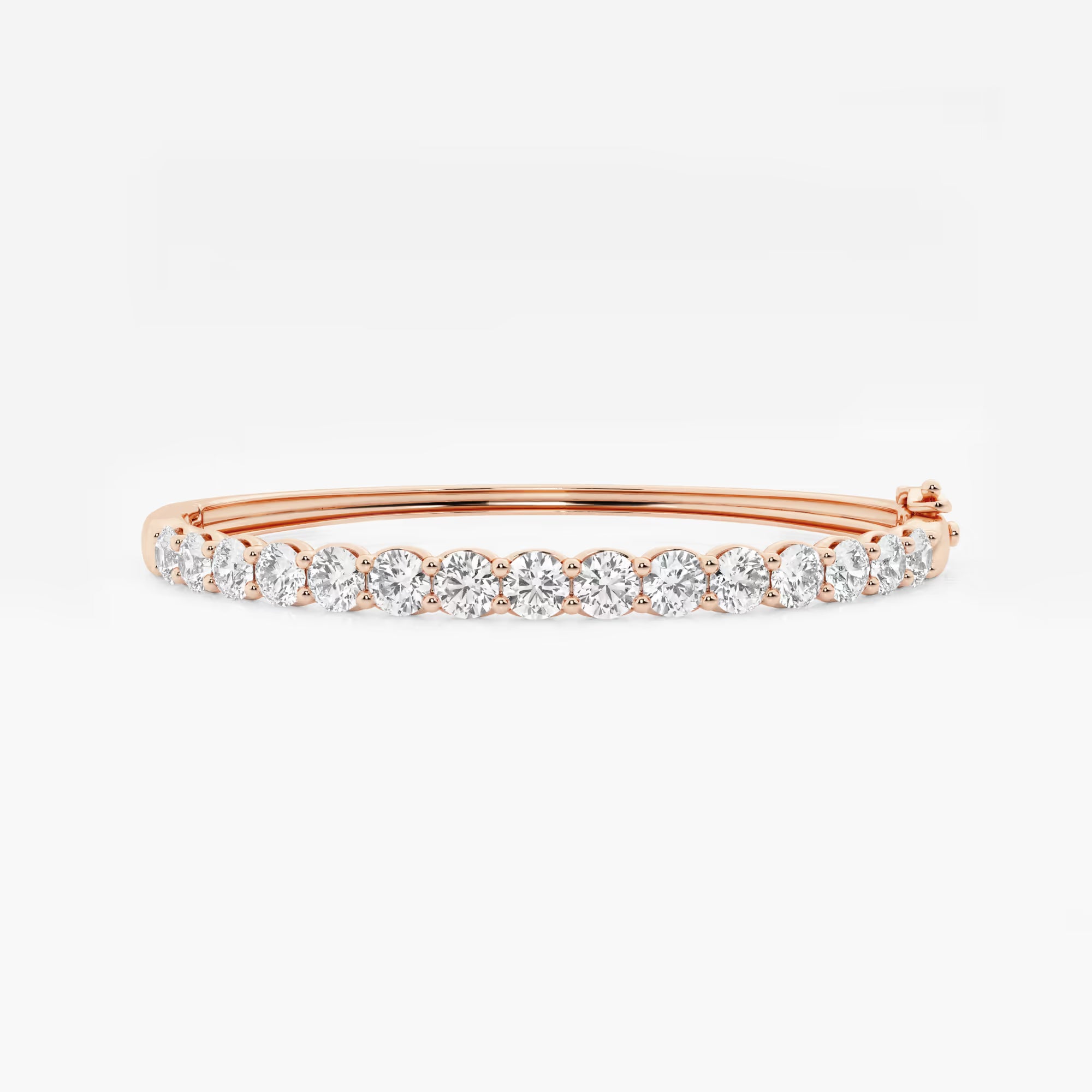 Eterna Glow Round Lab Grown Diamond Classic Bangle Bracelet