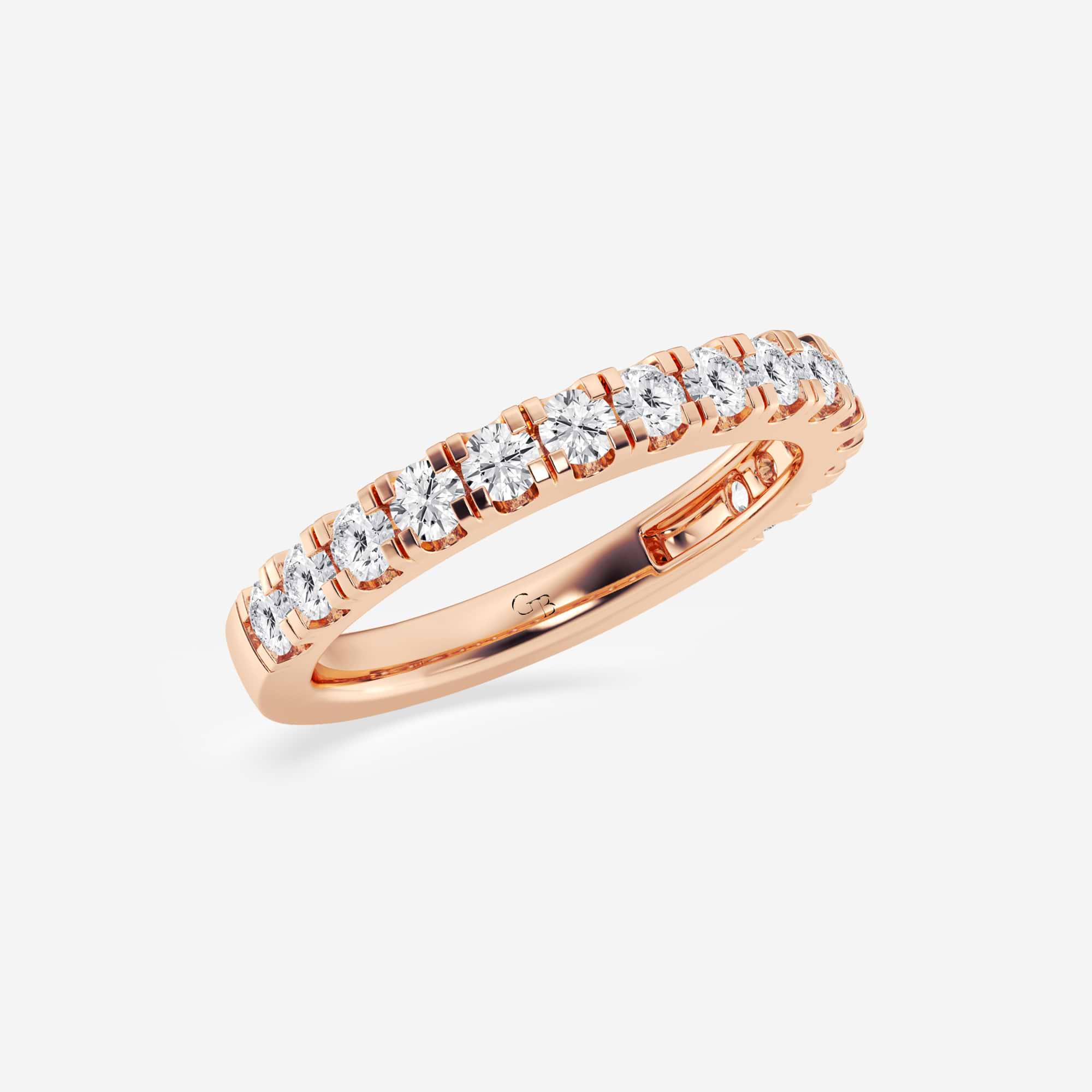 Aurelian Round Lab-Grown Diamond Classic Prong Set Wedding Band