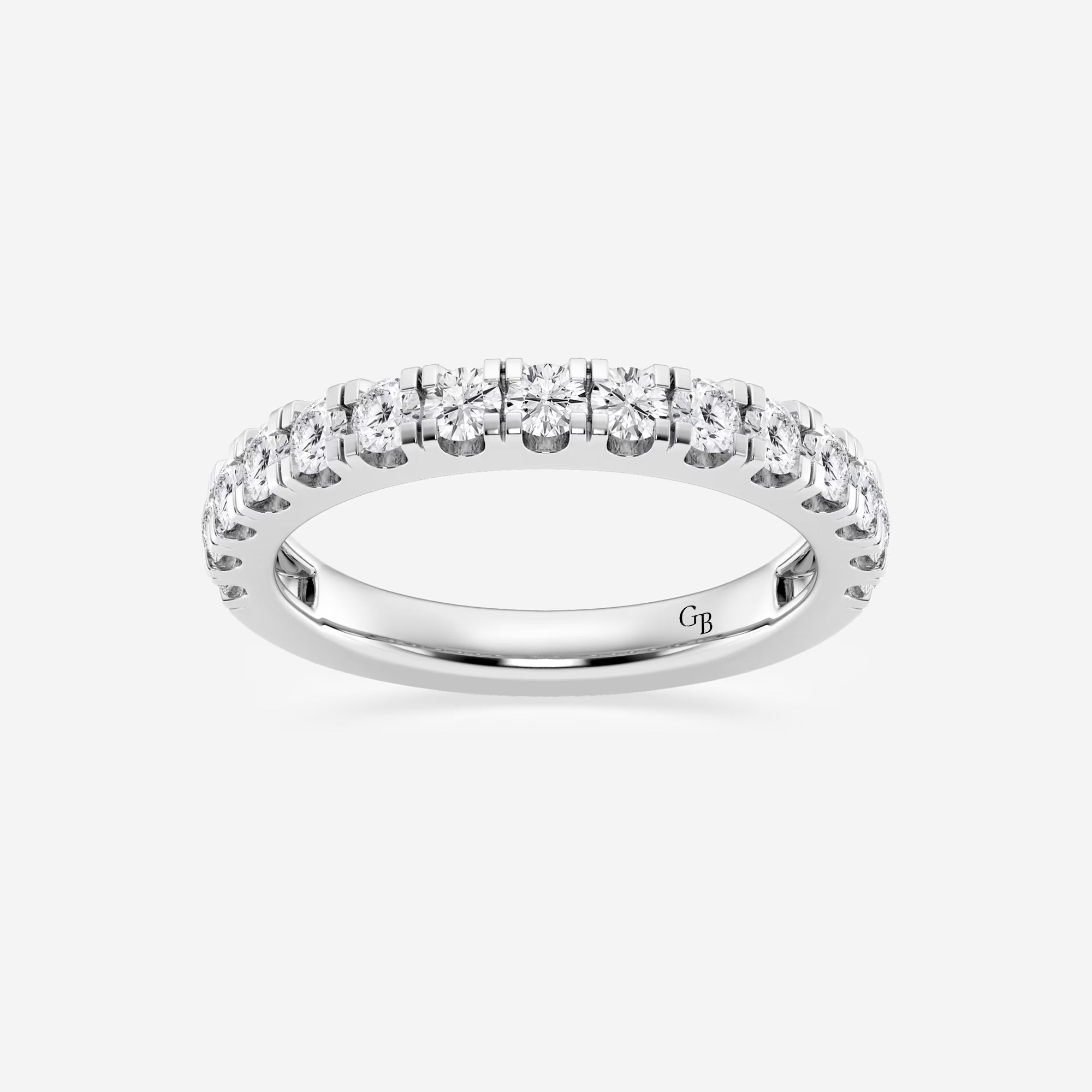 Eterna Glow Round Lab-Grown Diamond Prong Set Wedding Band