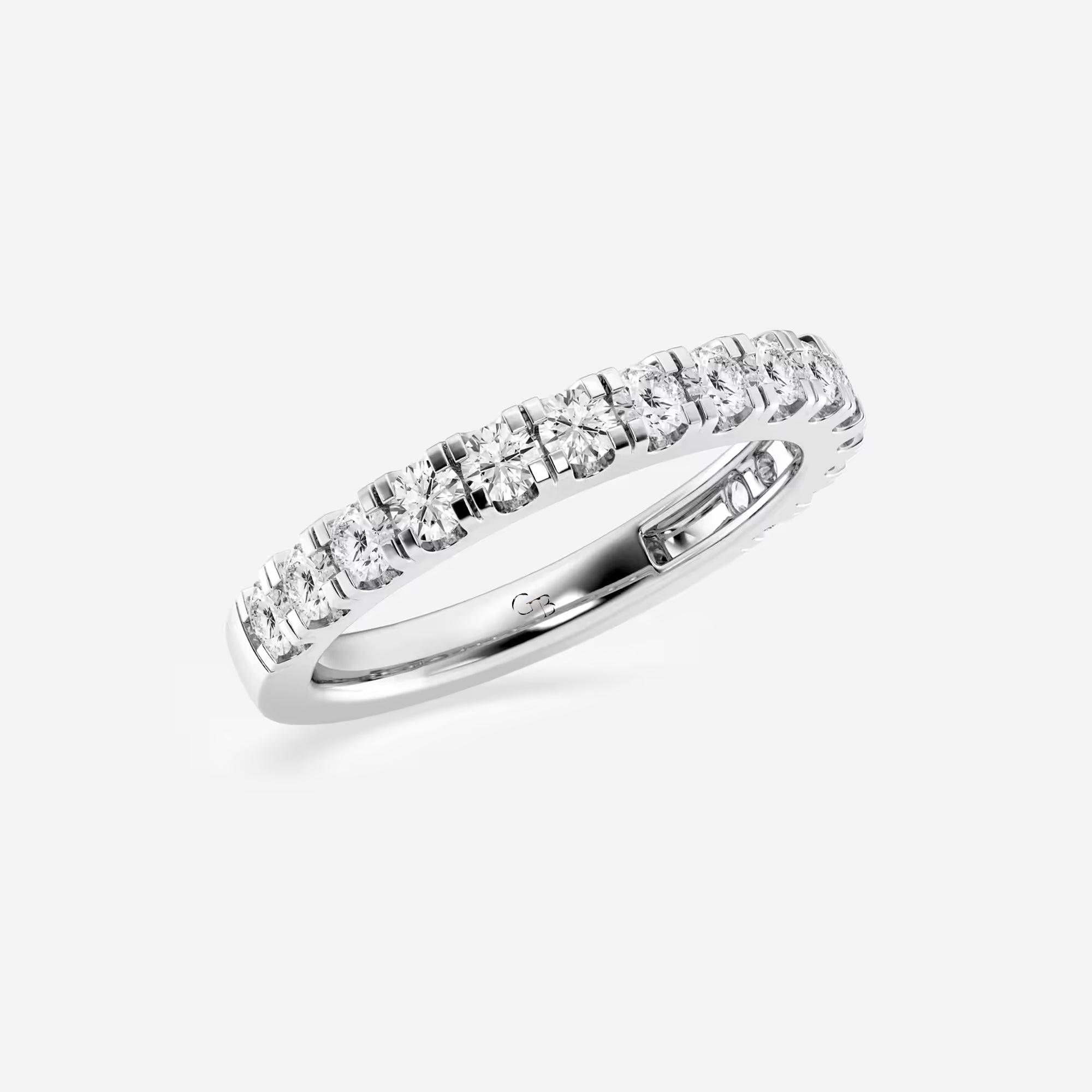 Eterna Glow Round Lab-Grown Diamond Prong Set Wedding Band