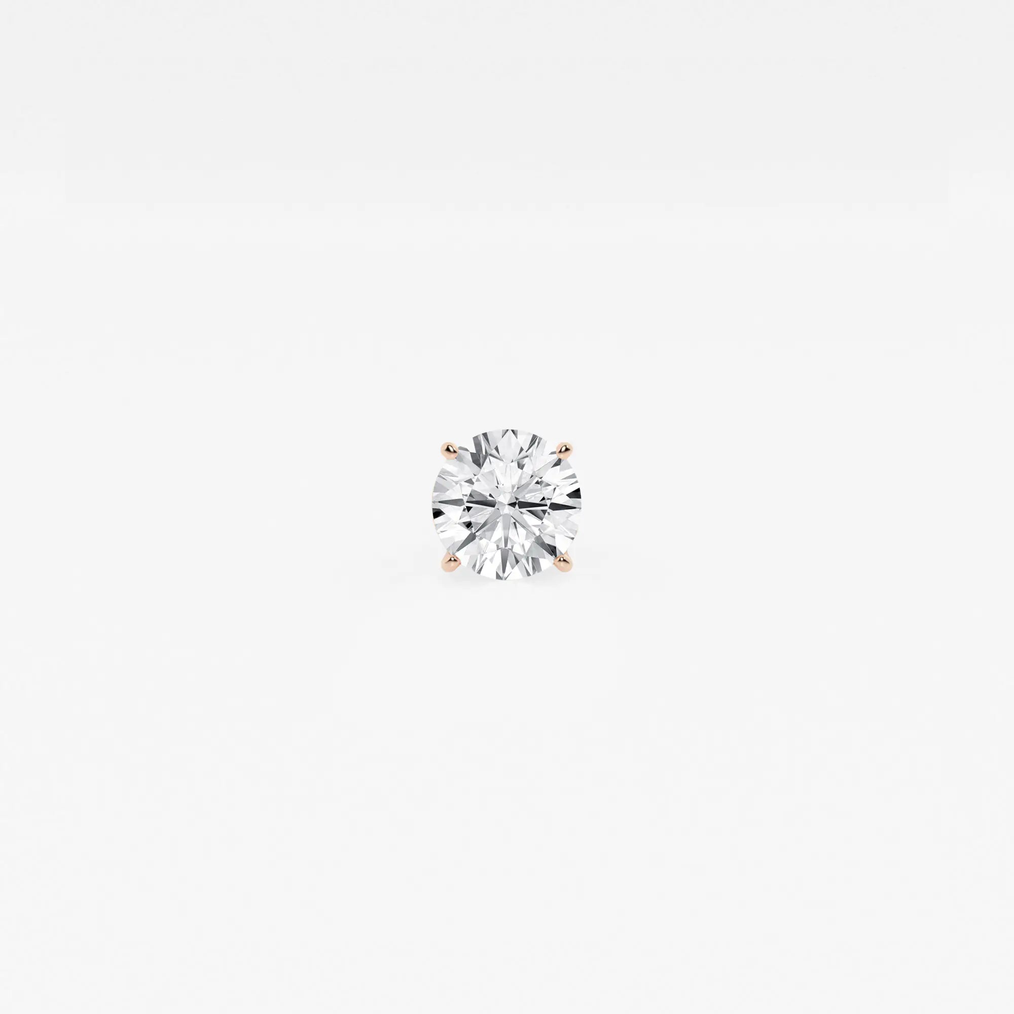 Radiant Spark Round Diamond Single Stud