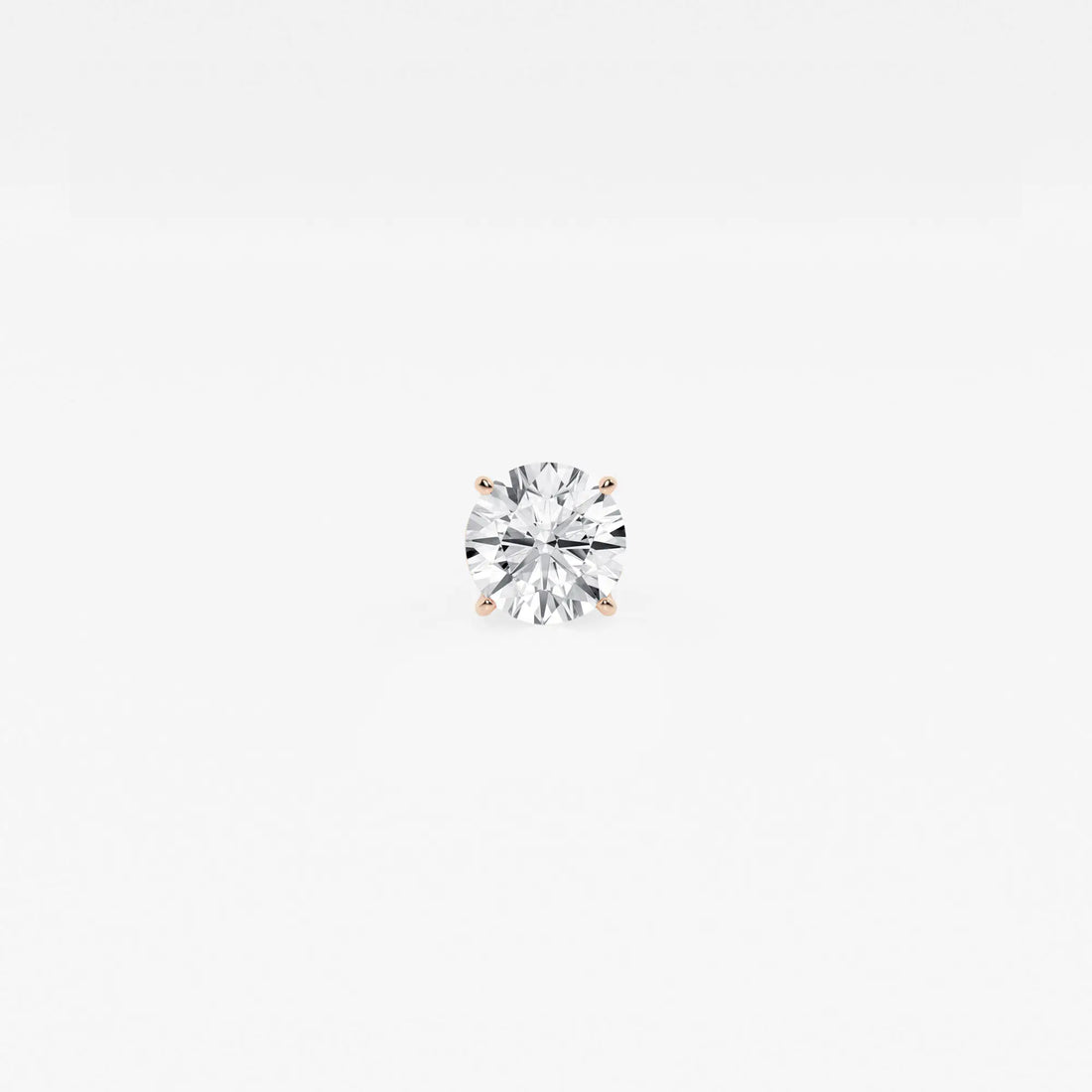 Radiant Spark Round Diamond Single Stud