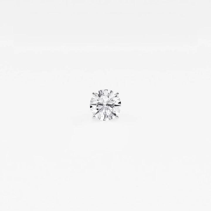 Radiant Spark Round Diamond Single Stud