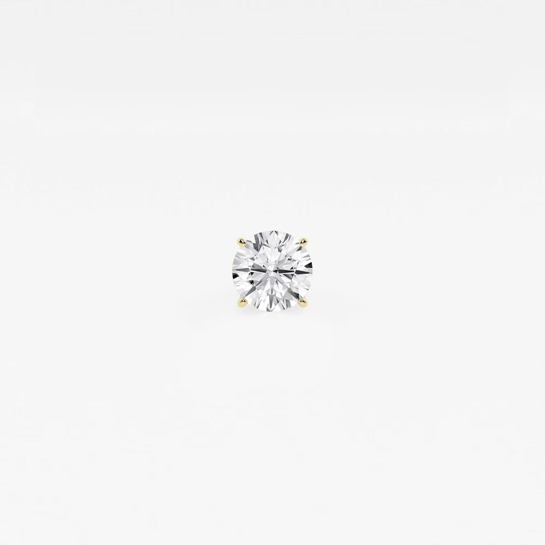 Radiant Spark Round Diamond Single Stud