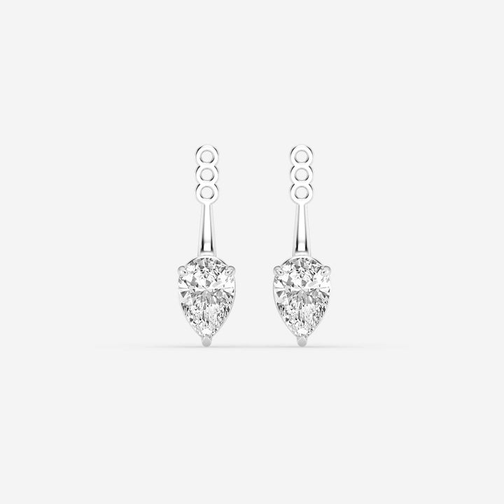 Aurelia Pear Lab Grown Diamond Drop Earring Jackets