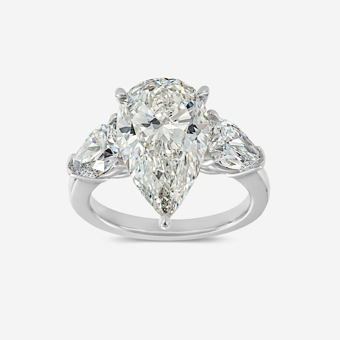 Pear Cut Lab Grown Diamond Engagement Ring
