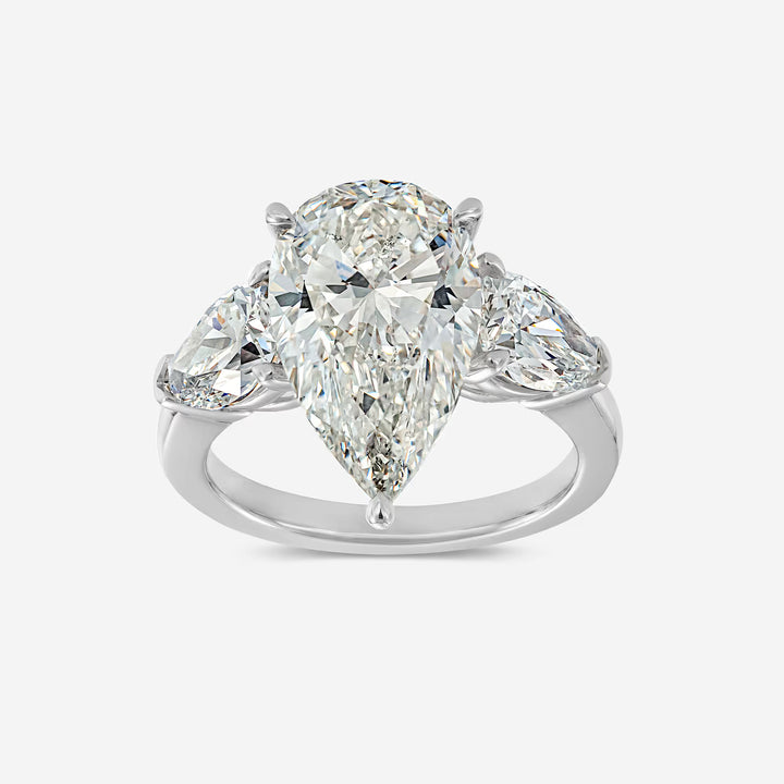Pear Cut Lab Grown Diamond Engagement Ring