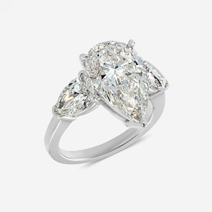 Pear Cut Lab Grown Diamond Engagement Ring