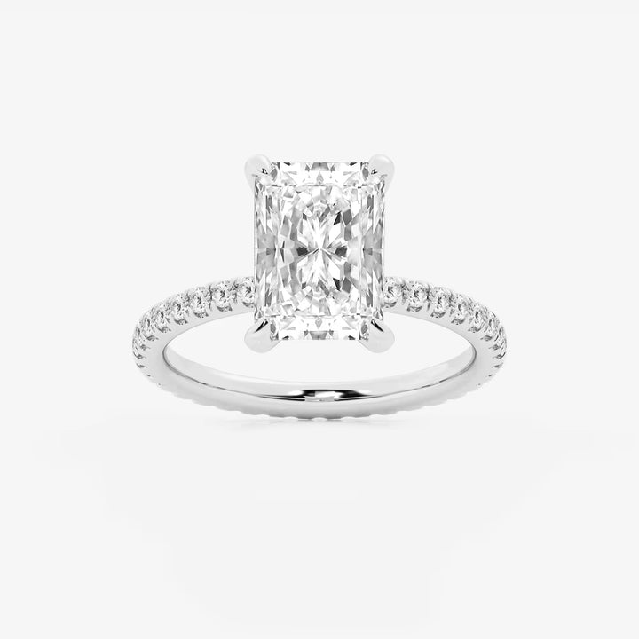 Eterna Radiant Cut Lab-Grown Diamond Full Eternity Engagement Ring