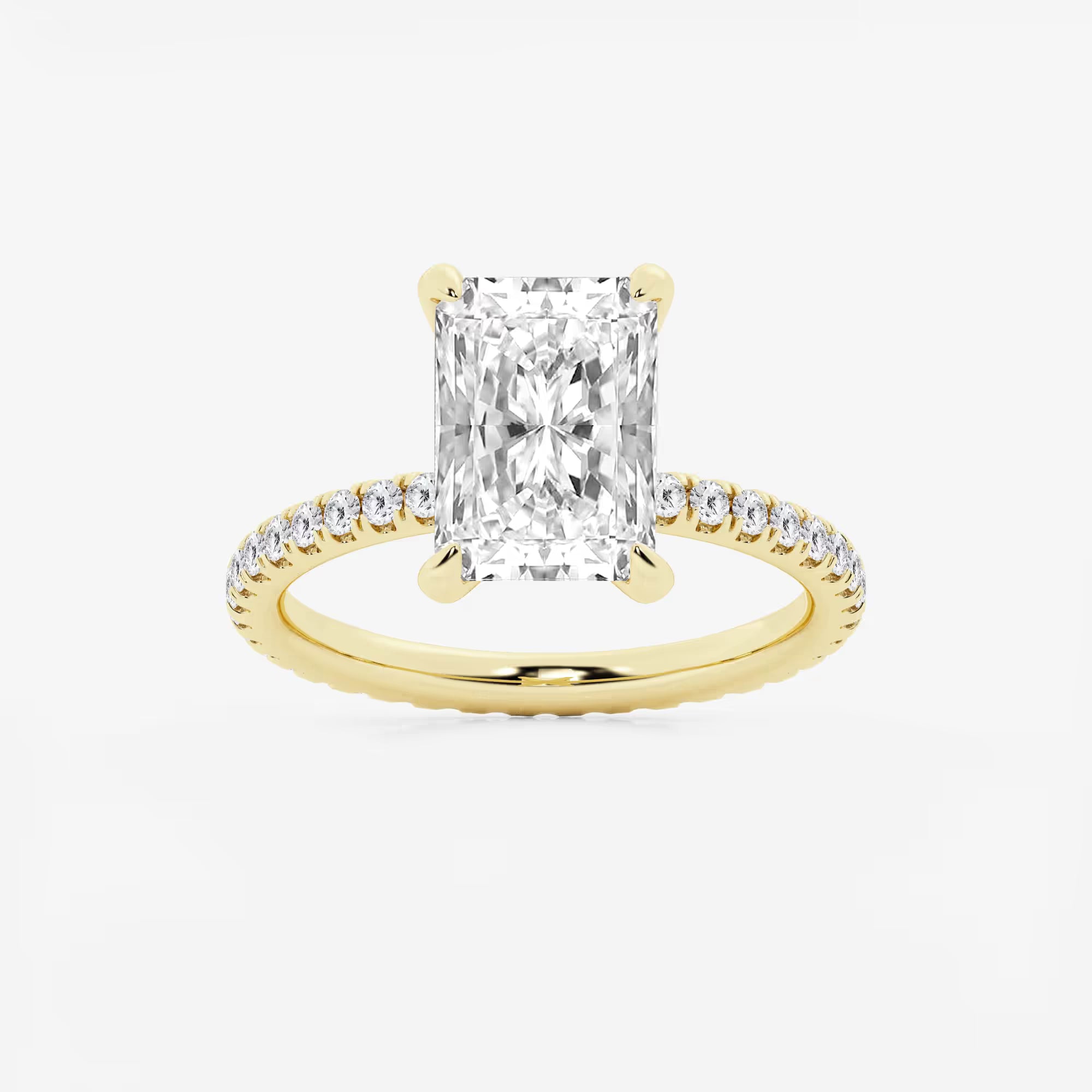 Eterna Radiant Cut Lab-Grown Diamond Full Eternity Engagement Ring