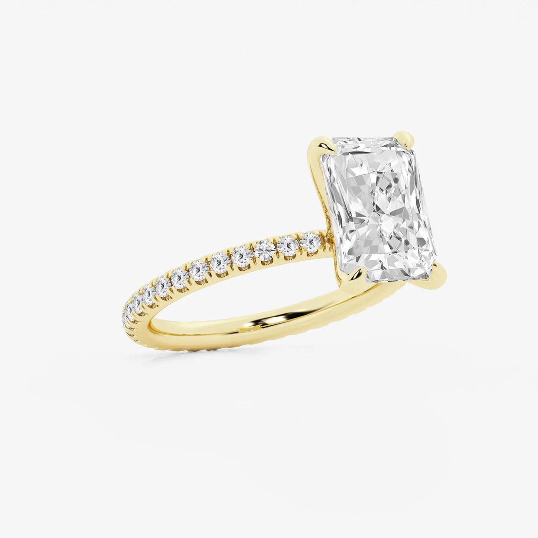 Infinitya Radiant Lab-Grown Diamond Eternity Engagement Ring