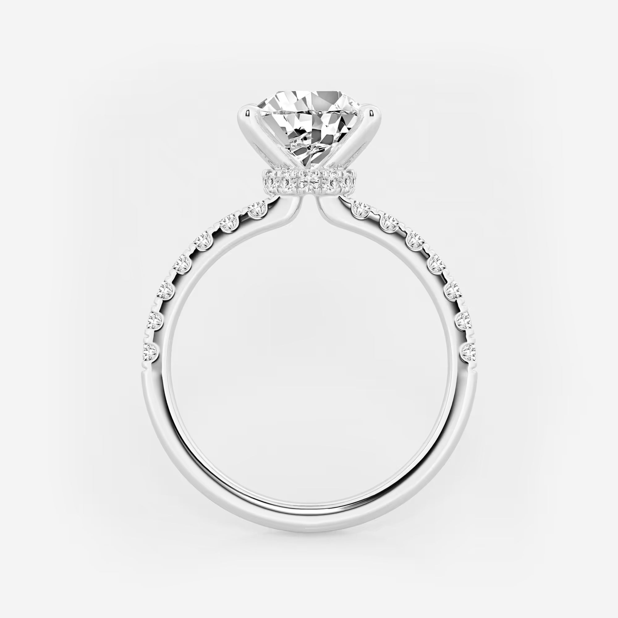 Pear Cut Lab Grown Diamond Engagement Ring