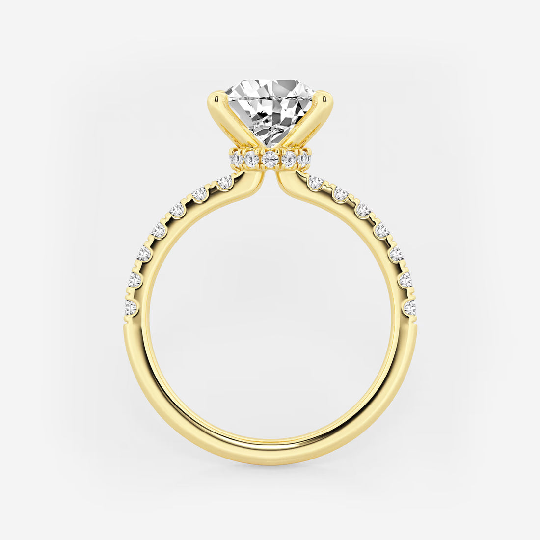 Pear Cut Lab Grown Diamond Engagement Ring