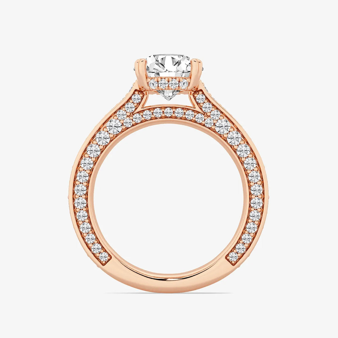 Round Cut Lab Grown Diamond Engagement Ring
