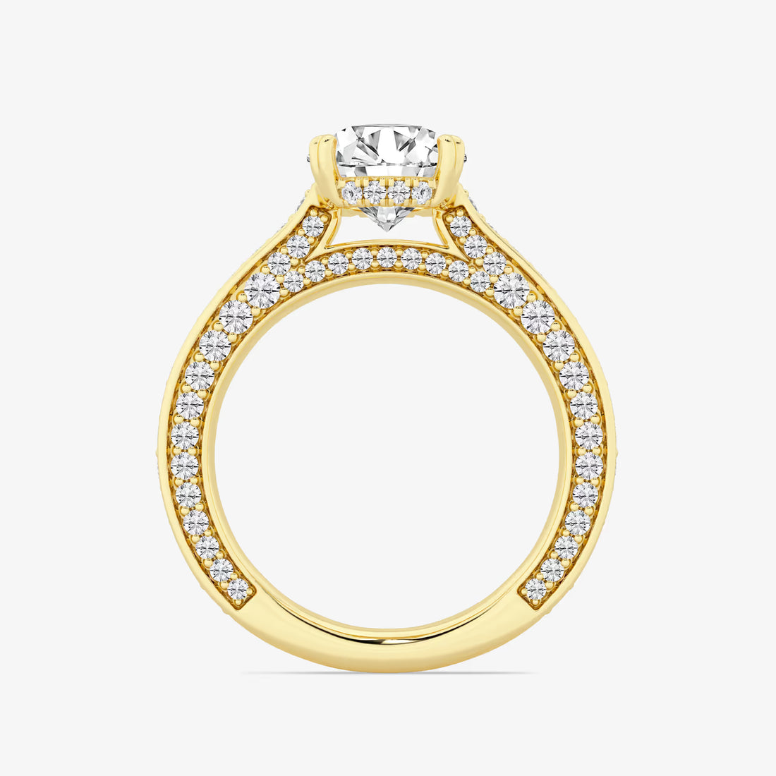 Round Cut Lab Grown Diamond Engagement Ring