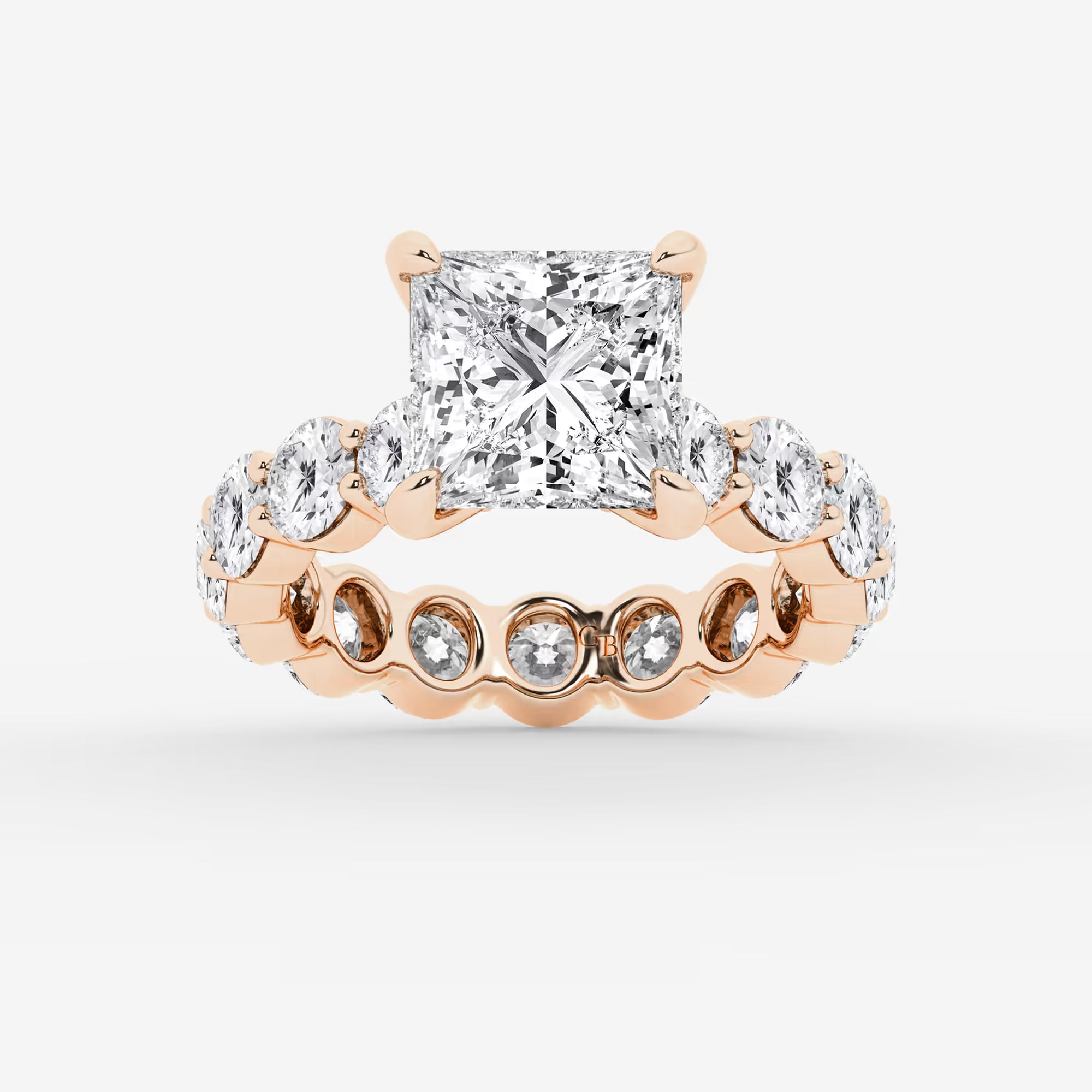 Princess Cut Lab Diamond Bridal Set