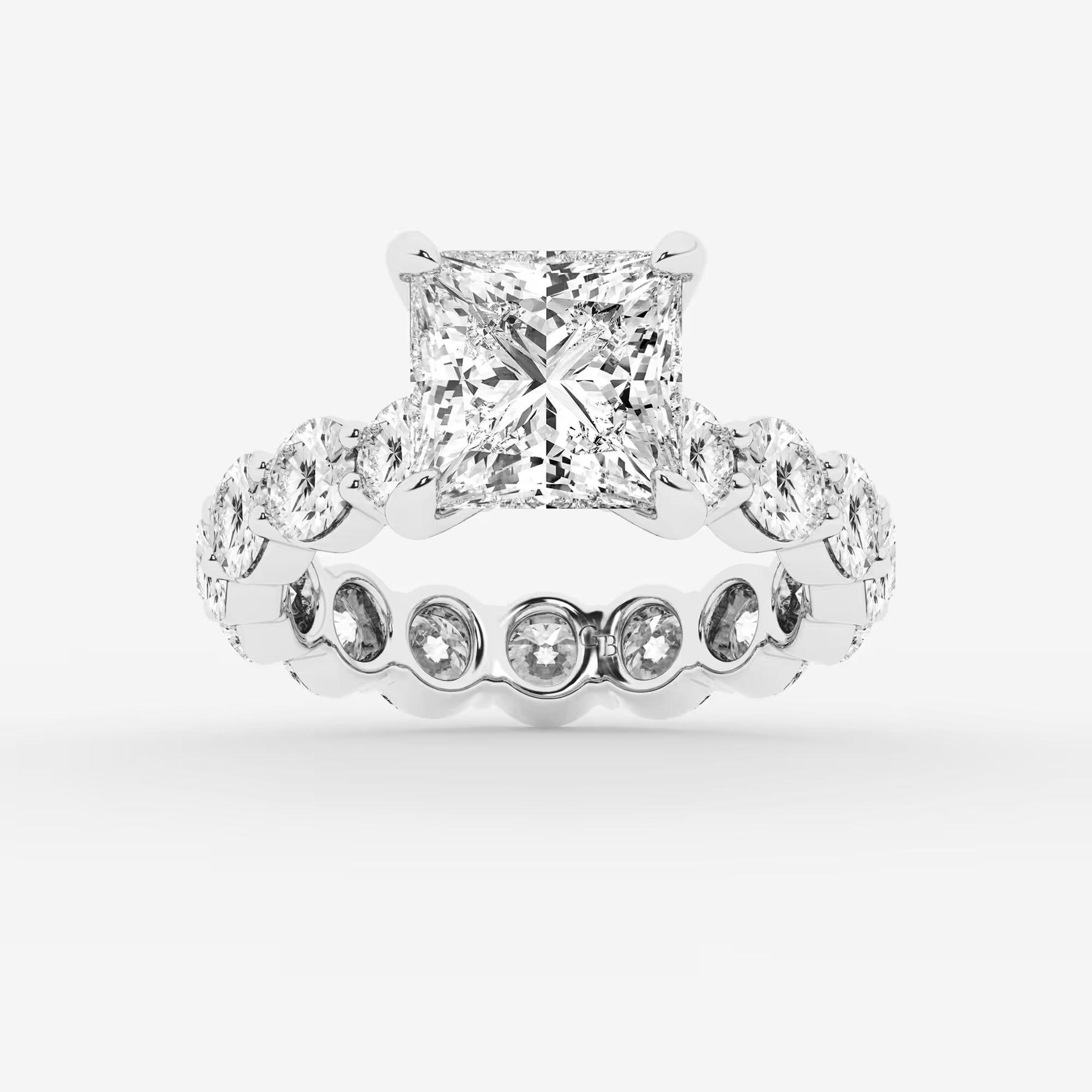 Princess Cut Lab Diamond Bridal Set