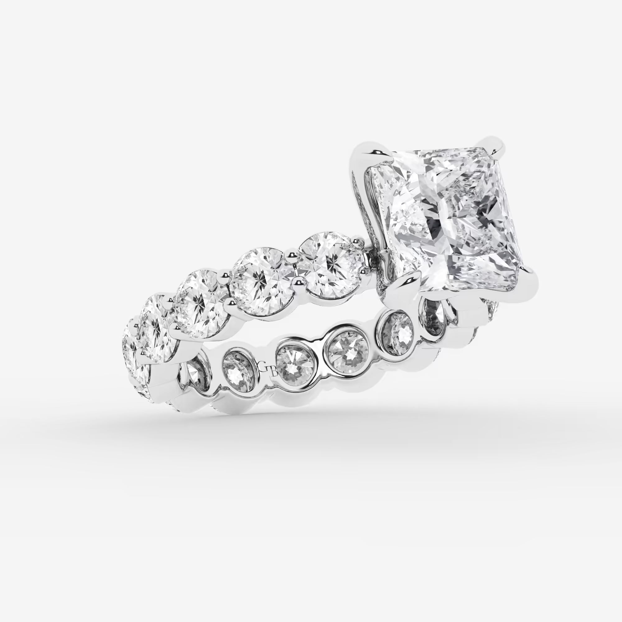 Princess Cut Lab Diamond Bridal Set
