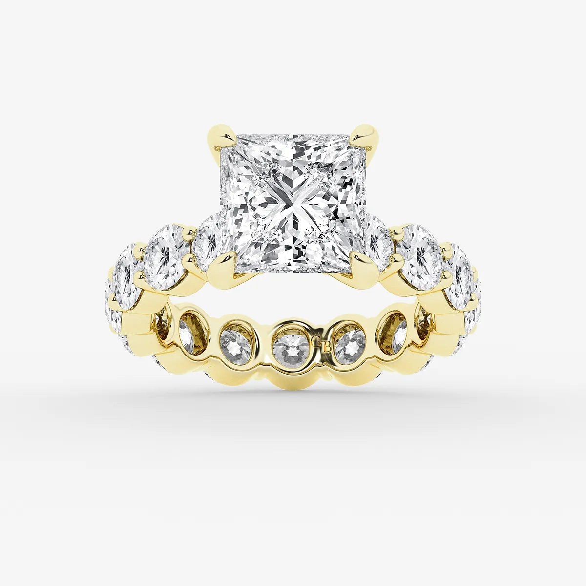 Princess Cut Lab Diamond Bridal Set