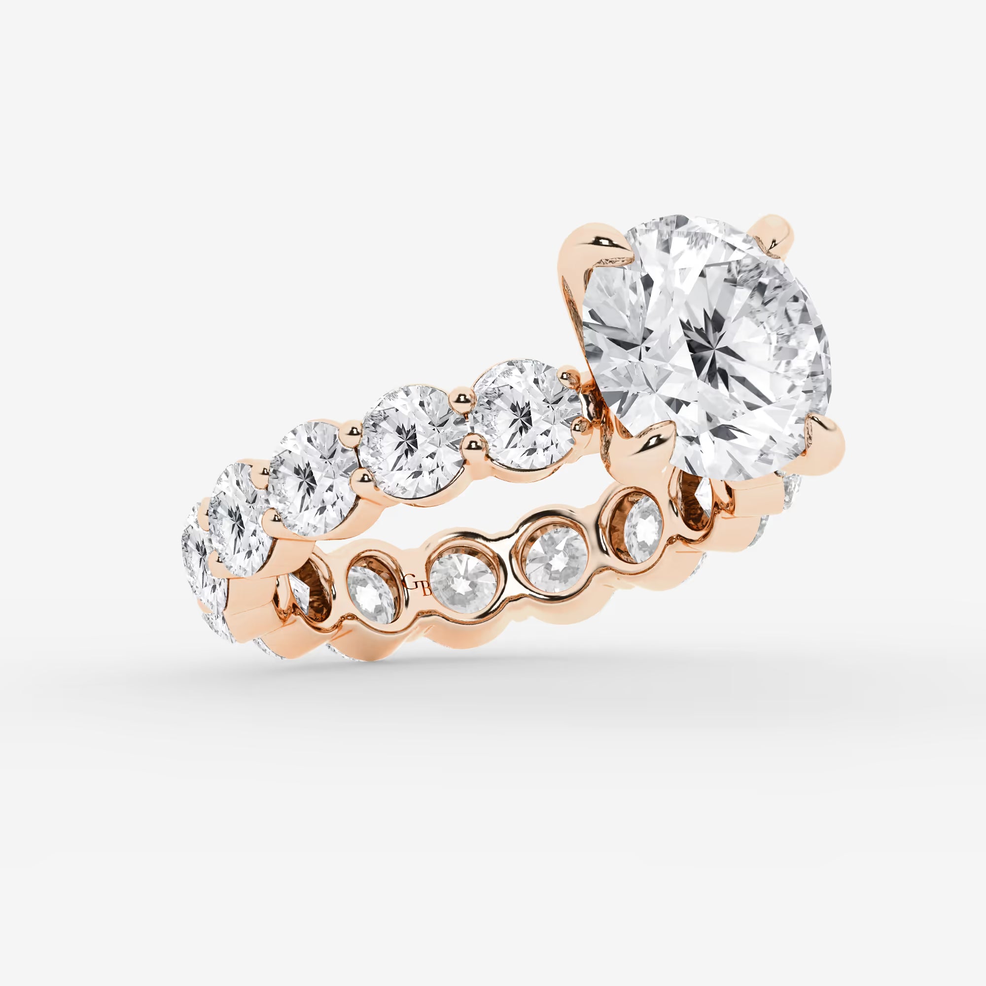 Round Cut Lab Grown Diamond Bridal Set