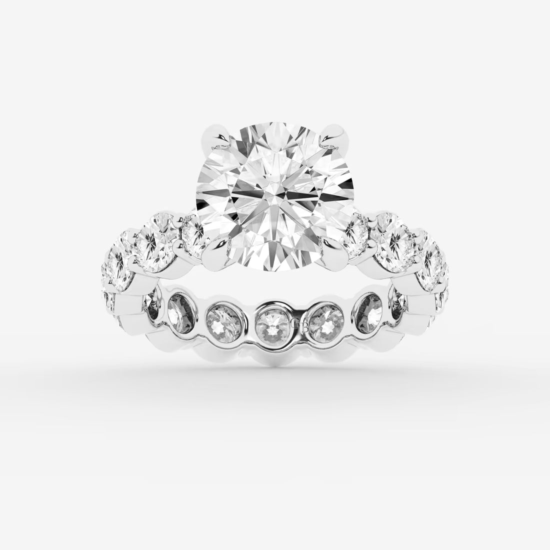 Round Cut Lab Grown Diamond Bridal Set