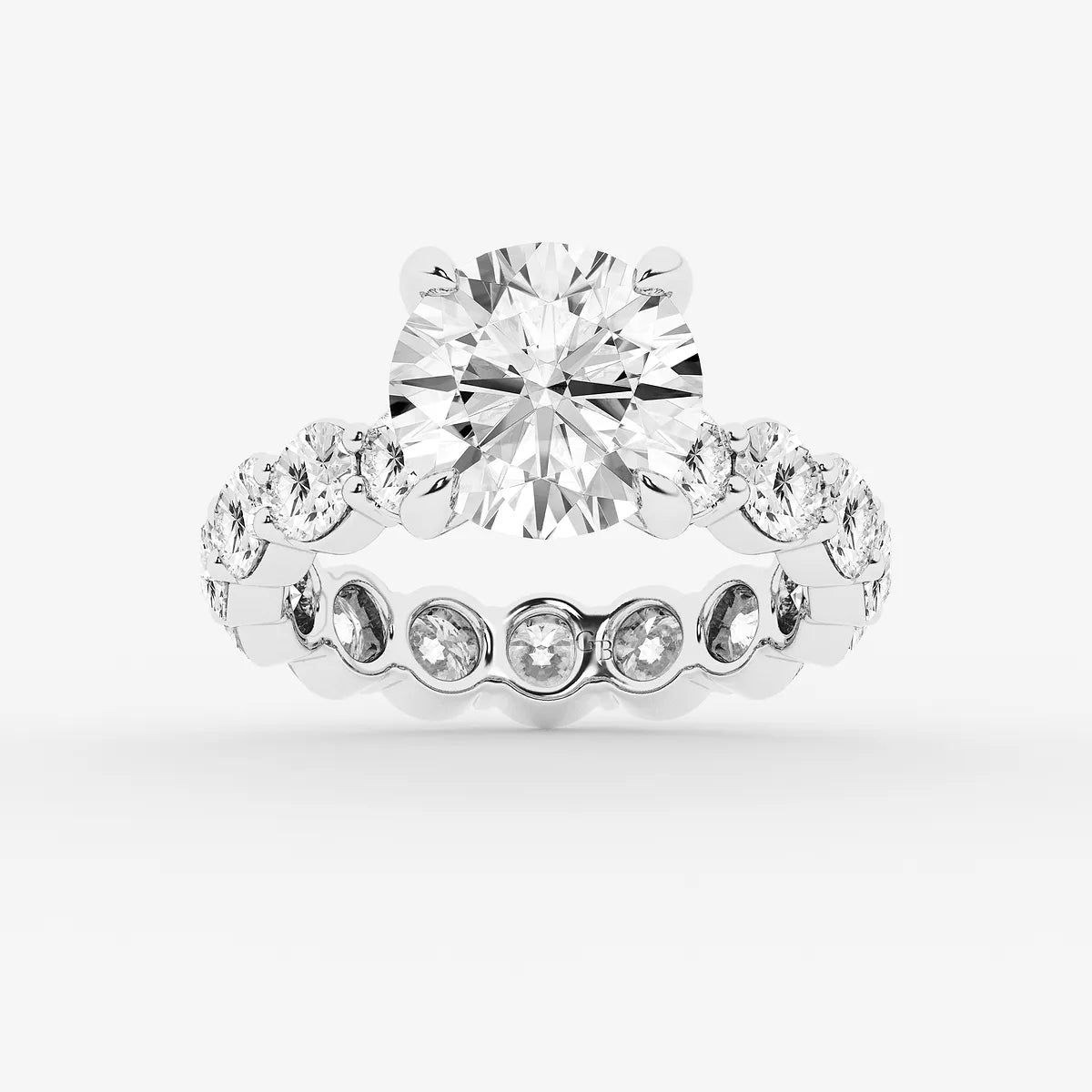 Round Cut Lab Grown Diamond Bridal Set