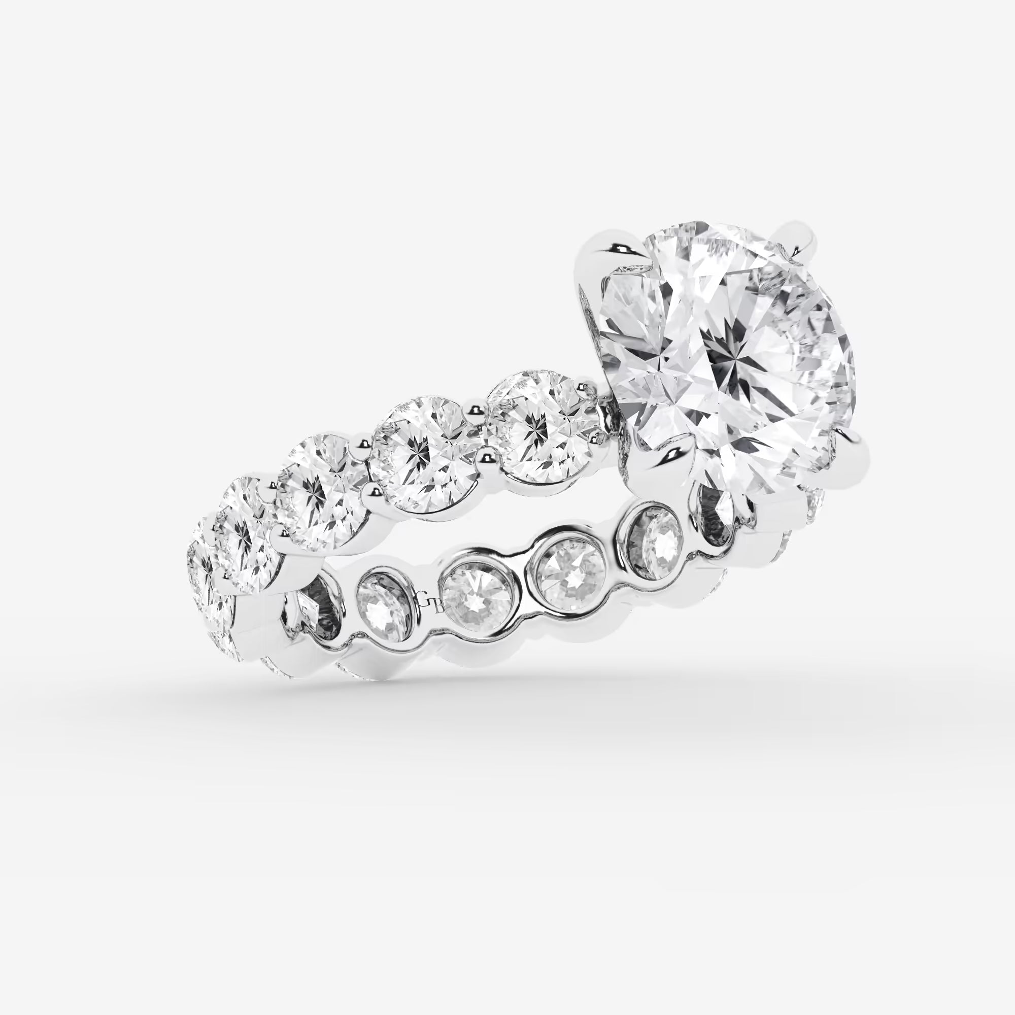 Round Cut Lab Grown Diamond Bridal Set