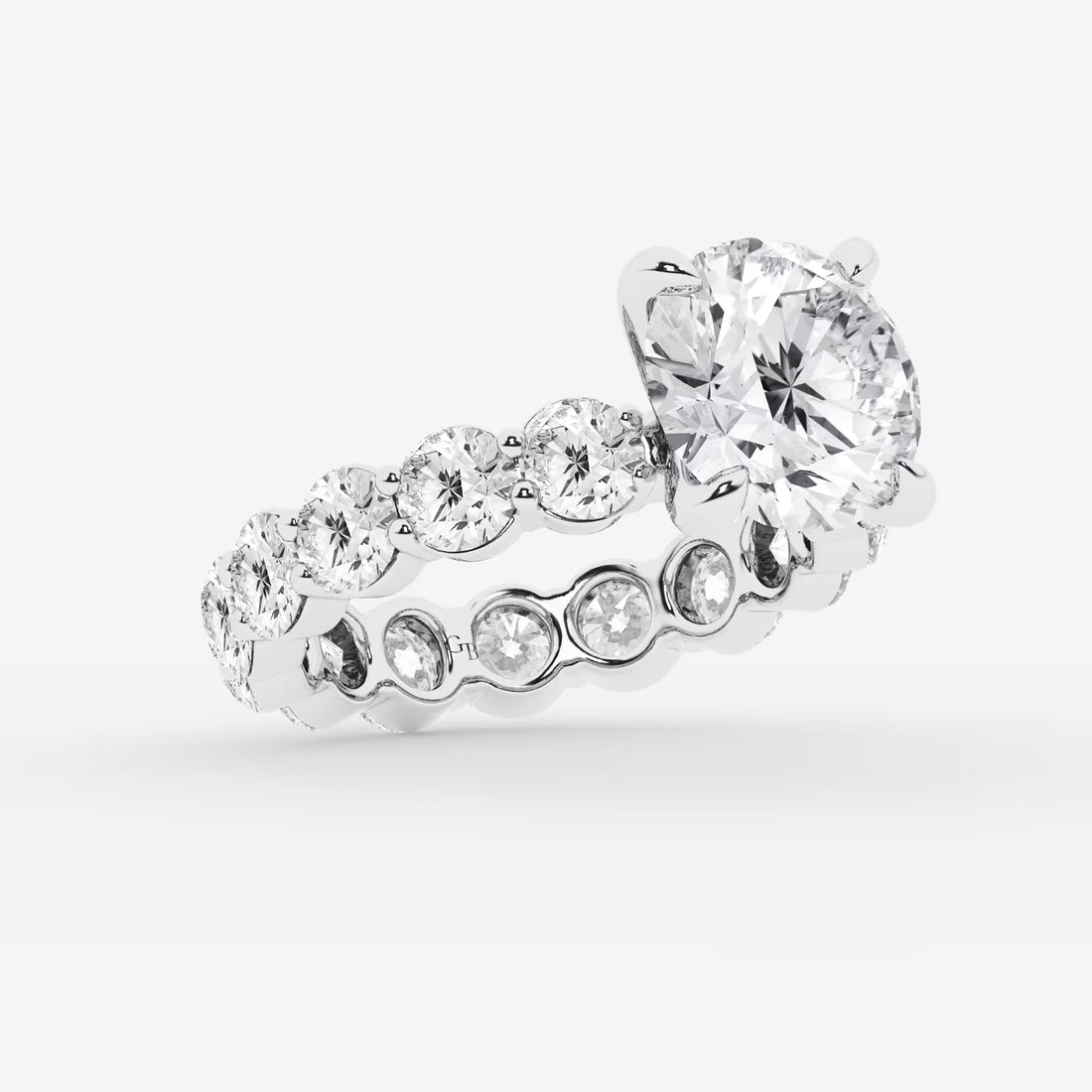 Round Cut Lab Grown Diamond Bridal Set