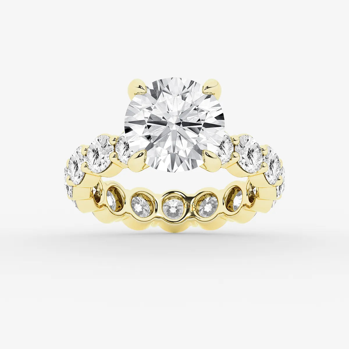 Round Cut Lab Grown Diamond Bridal Set