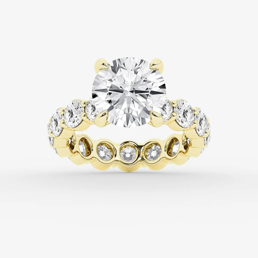 Round Cut Lab Grown Diamond Bridal Set