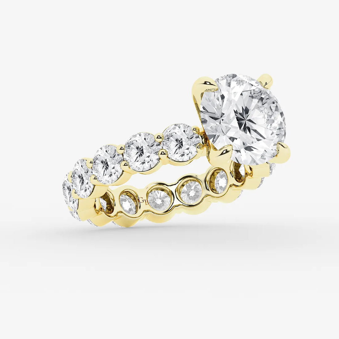 Round Cut Lab Grown Diamond Bridal Set