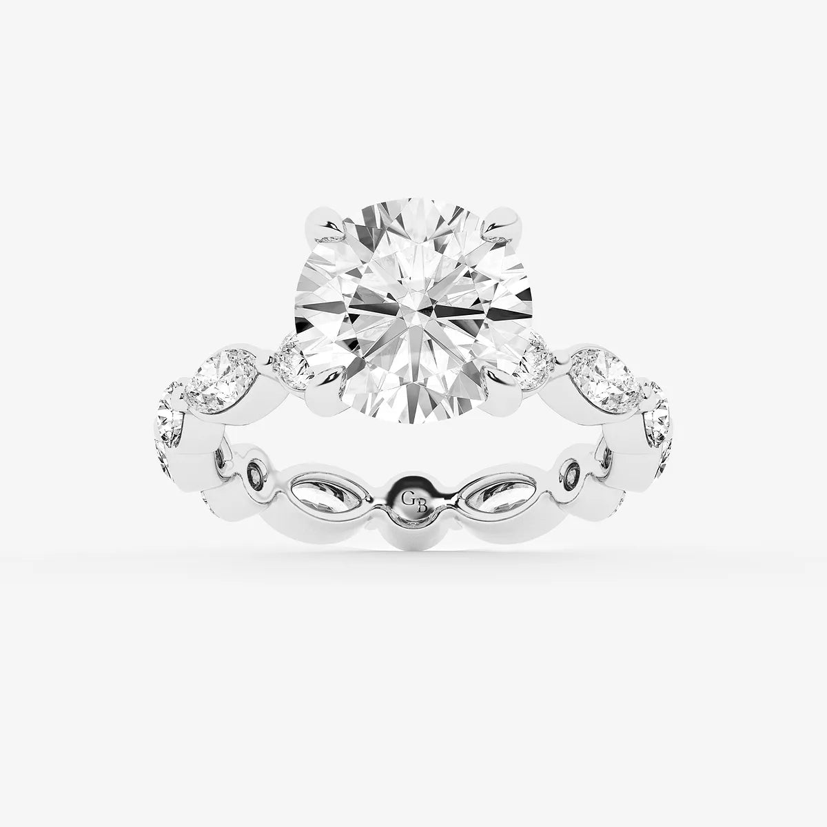 Round Brilliant Lab Grown Diamond Engagement Ring