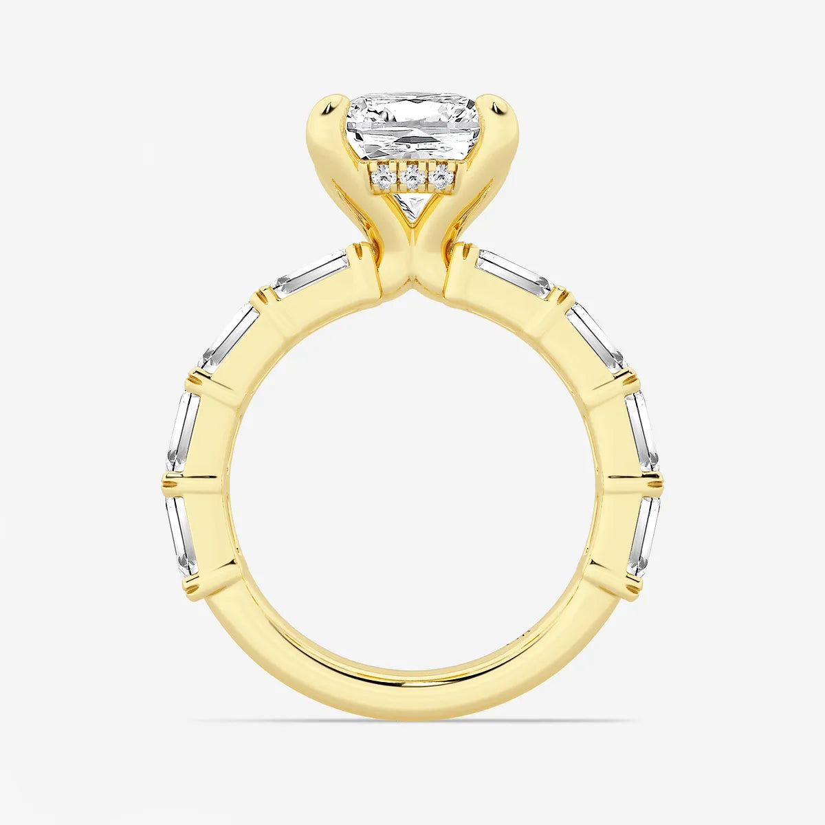 Princess Cut Lab Diamond Engagement Ring