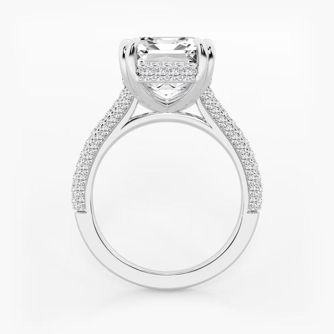 Emerald Cut Lab Diamond Engagement Ring