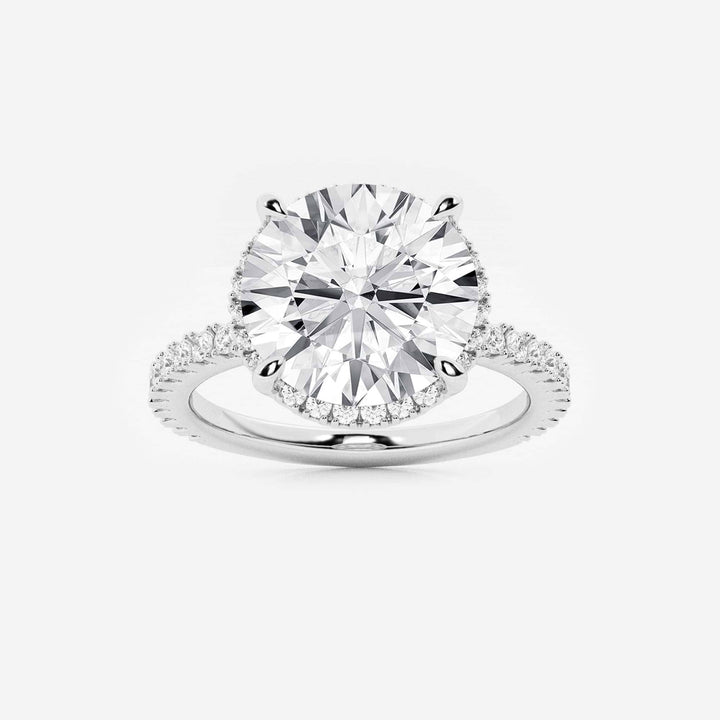 Round Brilliant Lab Diamond Engagement Ring (Grand Suan Setting)