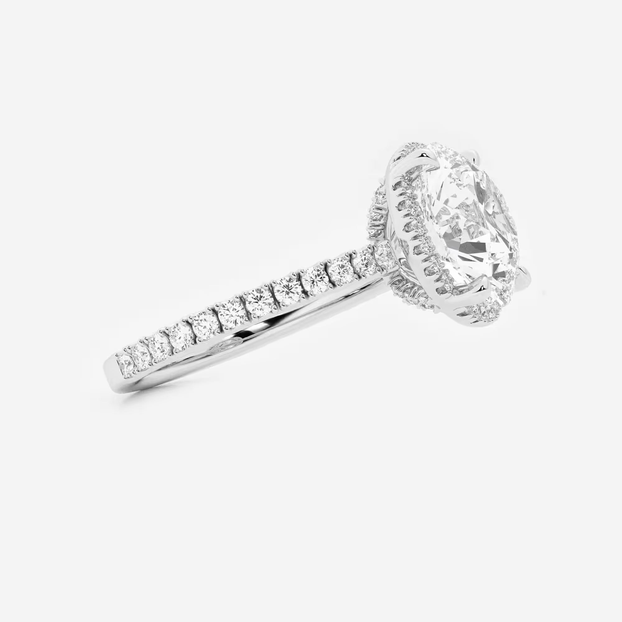 Round Brilliant Lab Diamond Engagement Ring (Grand Suan Setting)