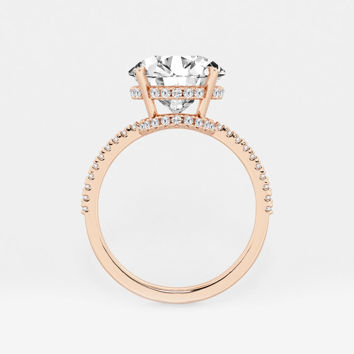 Round Cut Lab Grown Diamond Engagement Ring