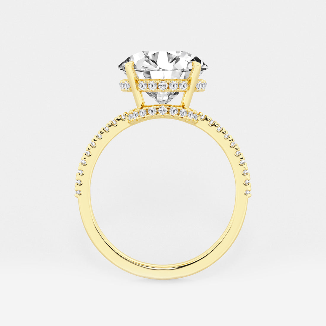Round Cut Lab Grown Diamond Engagement Ring