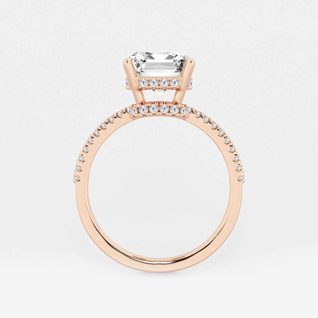 Emerald Cut Lab Diamond Engagement Ring