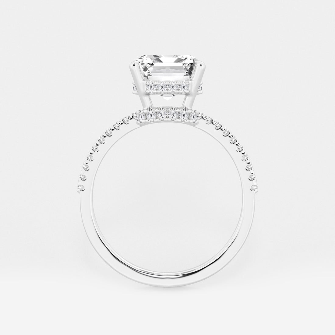 Emerald Cut Lab Diamond Engagement Ring