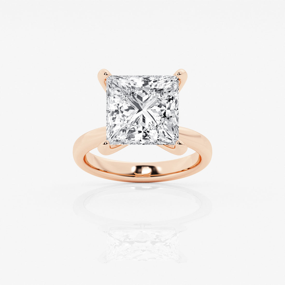 Lumière Petite Princess Cut Lab-Grown Diamond Solitaire Engagement Ring