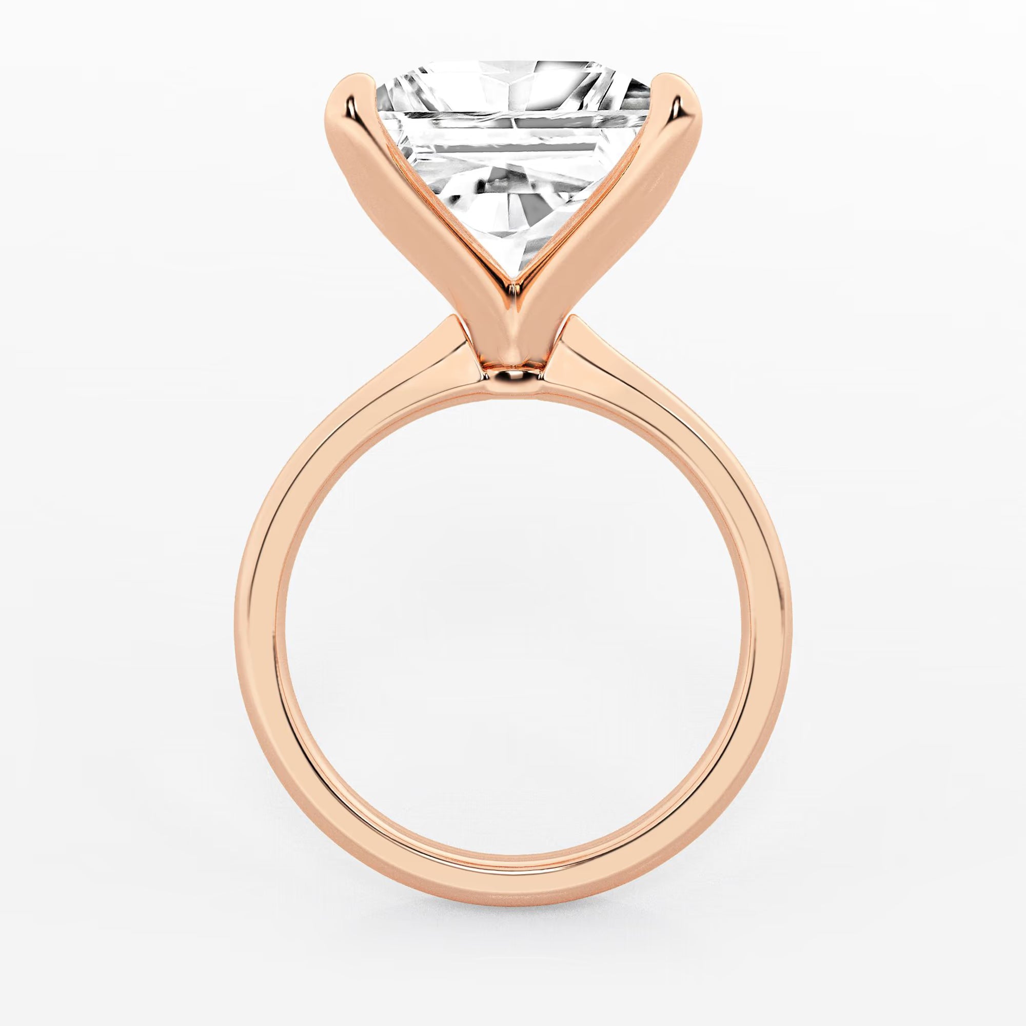 Lumière Petite Princess Cut Lab-Grown Diamond Solitaire Engagement Ring