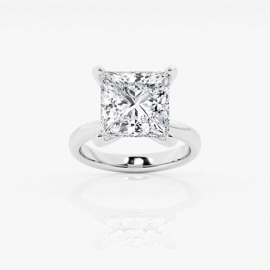 Lumière Petite Princess Cut Lab-Grown Diamond Solitaire Engagement Ring